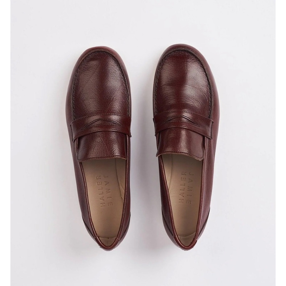 JAMIE HALLER The Penny Loafer in Oxblood sz 39 **NWT**